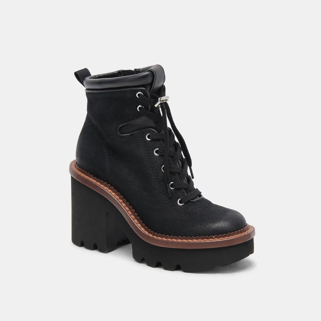 Dommie Boots Black Nubuck | Black Winter Platform Boots– Dolce Vita 6950765002818