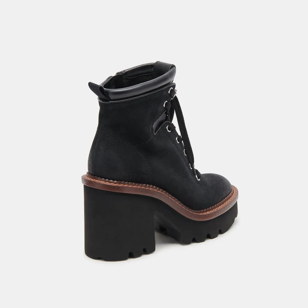 Dommie Boots Black Nubuck | Black Winter Platform Boots– Dolce Vita 6950765002818