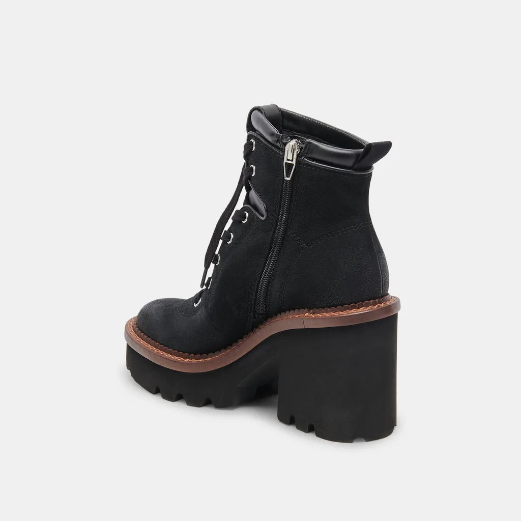 Dommie Boots Black Nubuck | Black Winter Platform Boots– Dolce Vita 6950765002818