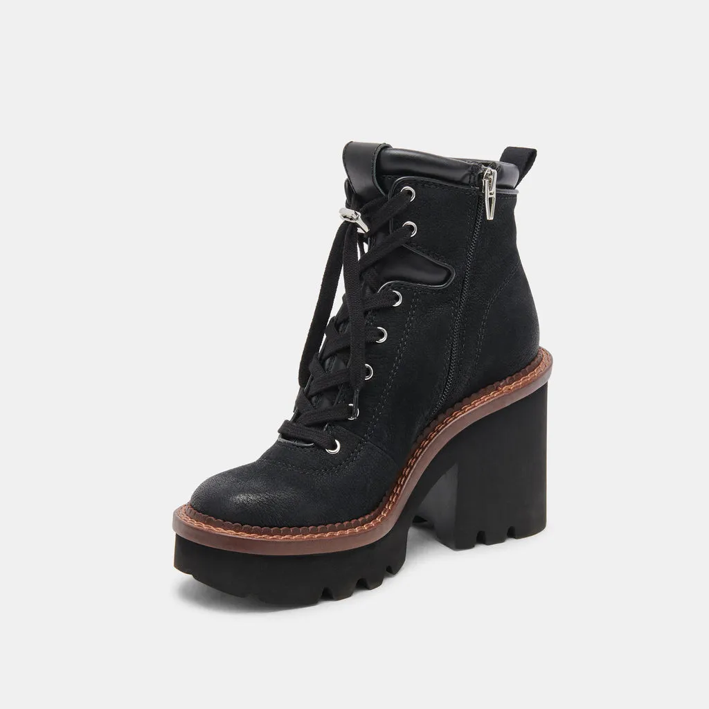 Dommie Boots Black Nubuck | Black Winter Platform Boots– Dolce Vita 6950765002818