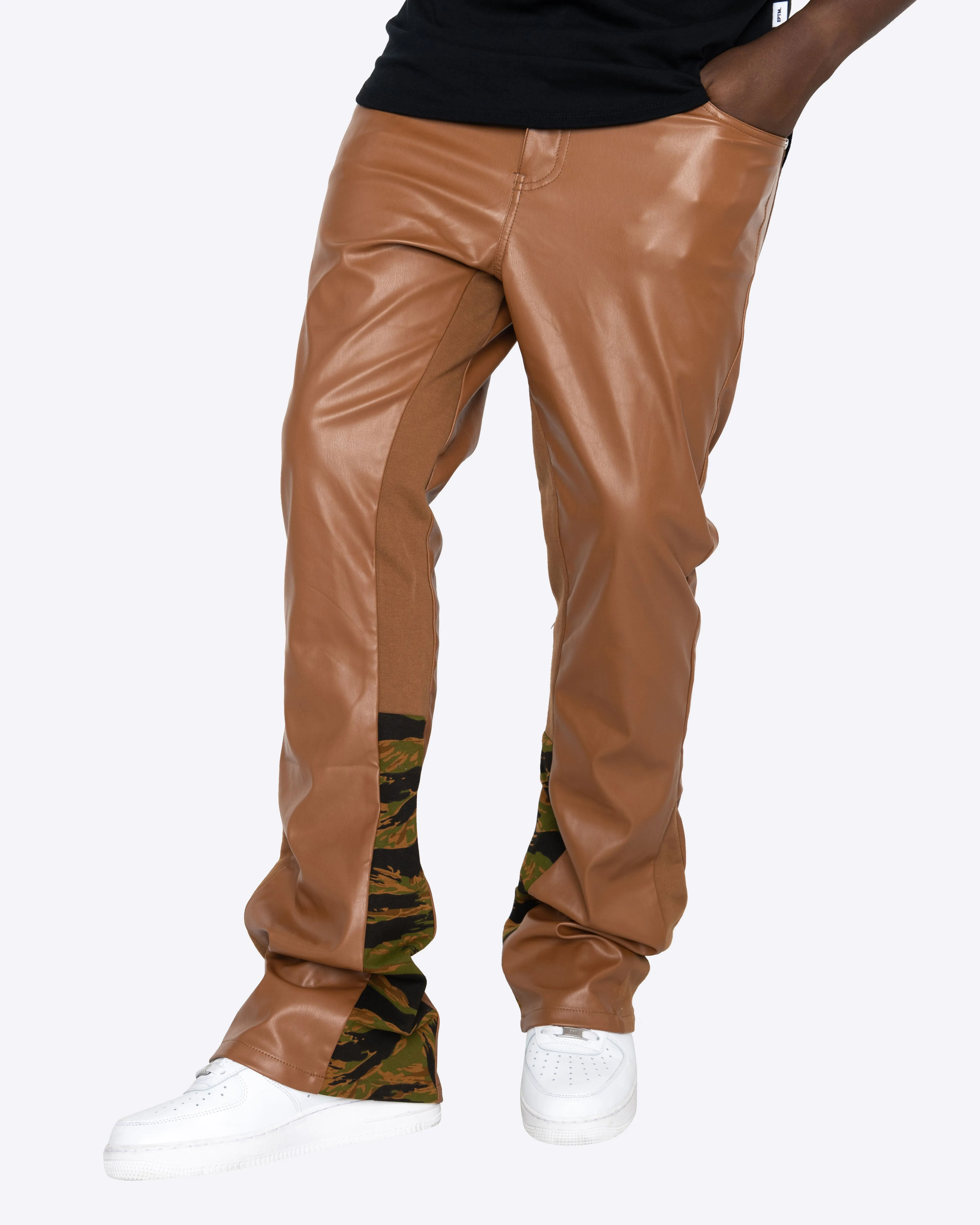 EPTM RAMBO FLARE PANTS-BROWN