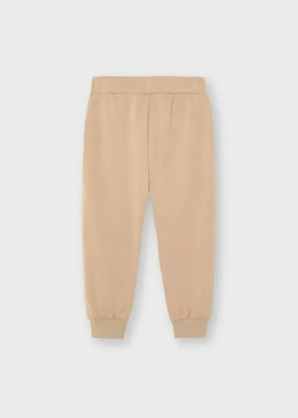 Fleece jogger pants for girl - Camel