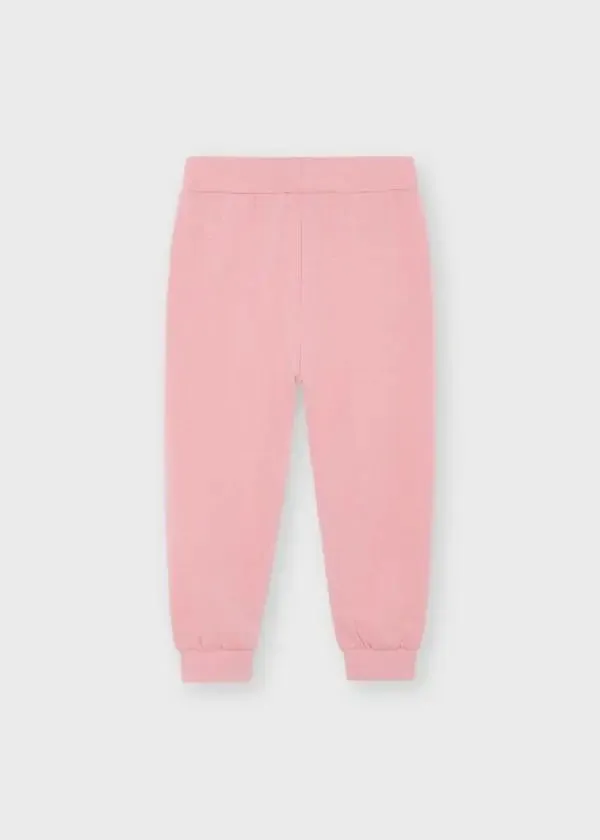 Fleece jogger pants for girl - Light Rose