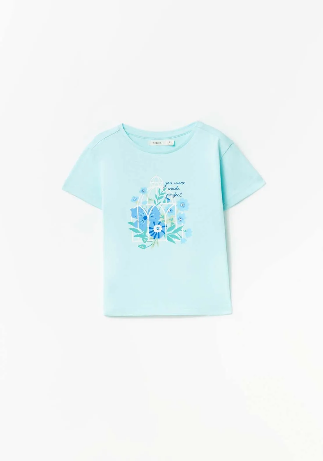 Floral T-Shirt - Blue