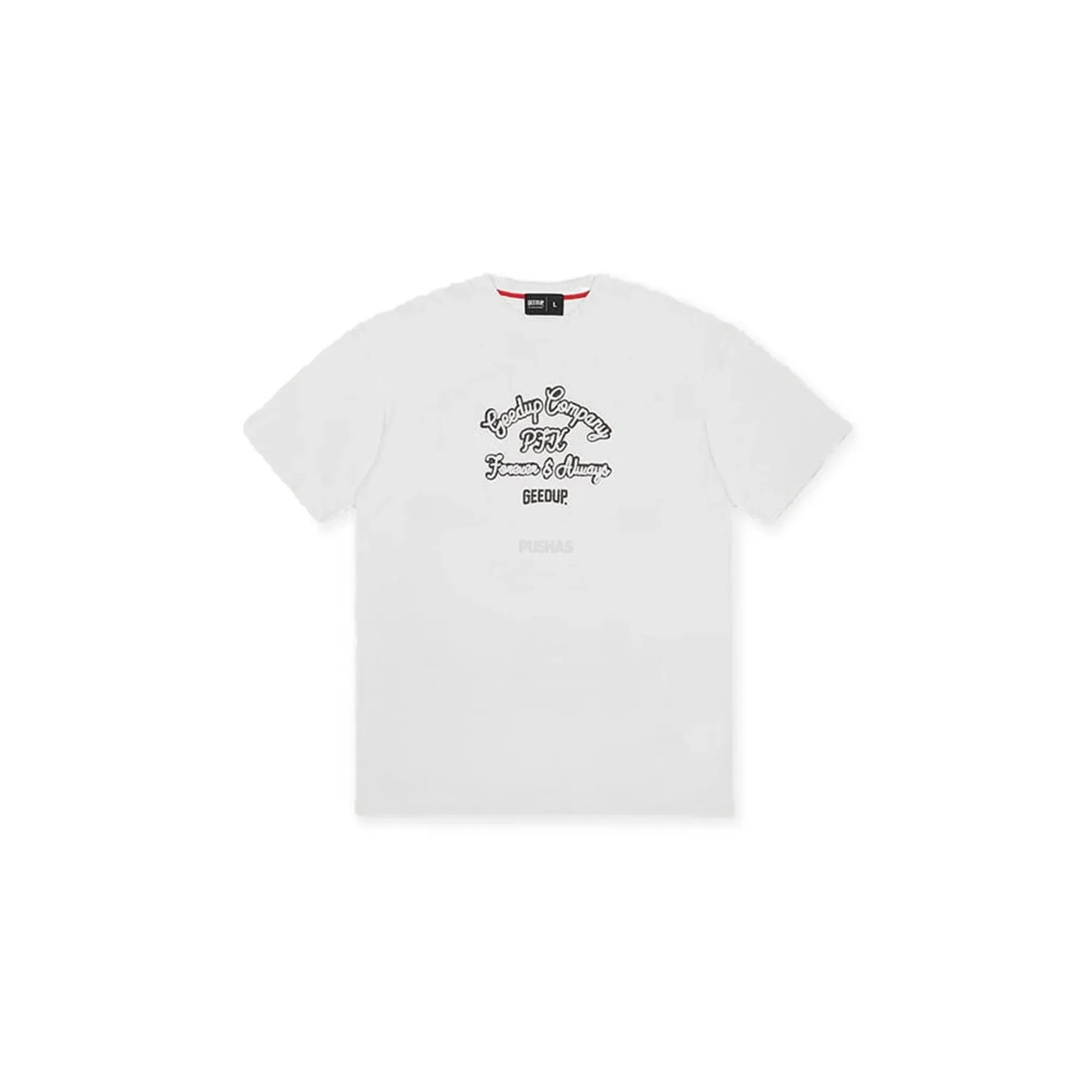 Geedup Company T-Shirt 'White/Navy'