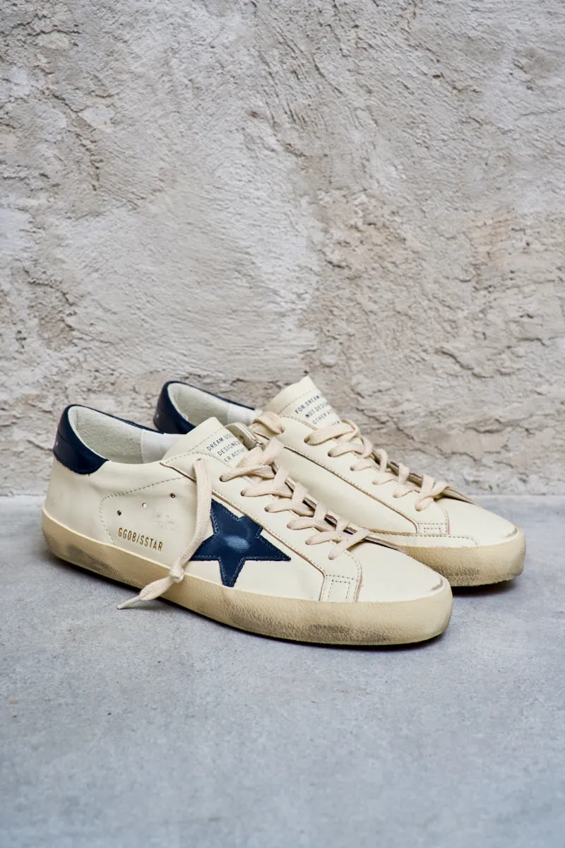 GOLDEN GOOSE Sneakers uomo Super-Star stella navy