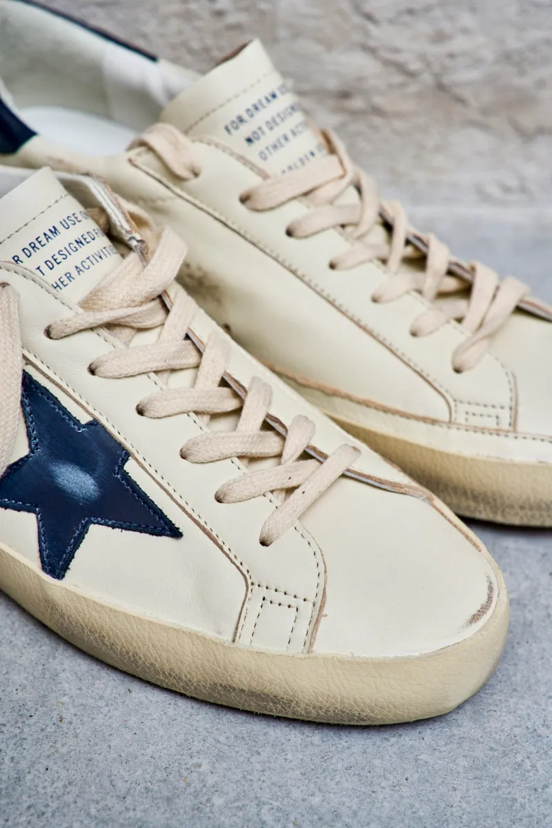 GOLDEN GOOSE Sneakers uomo Super-Star stella navy