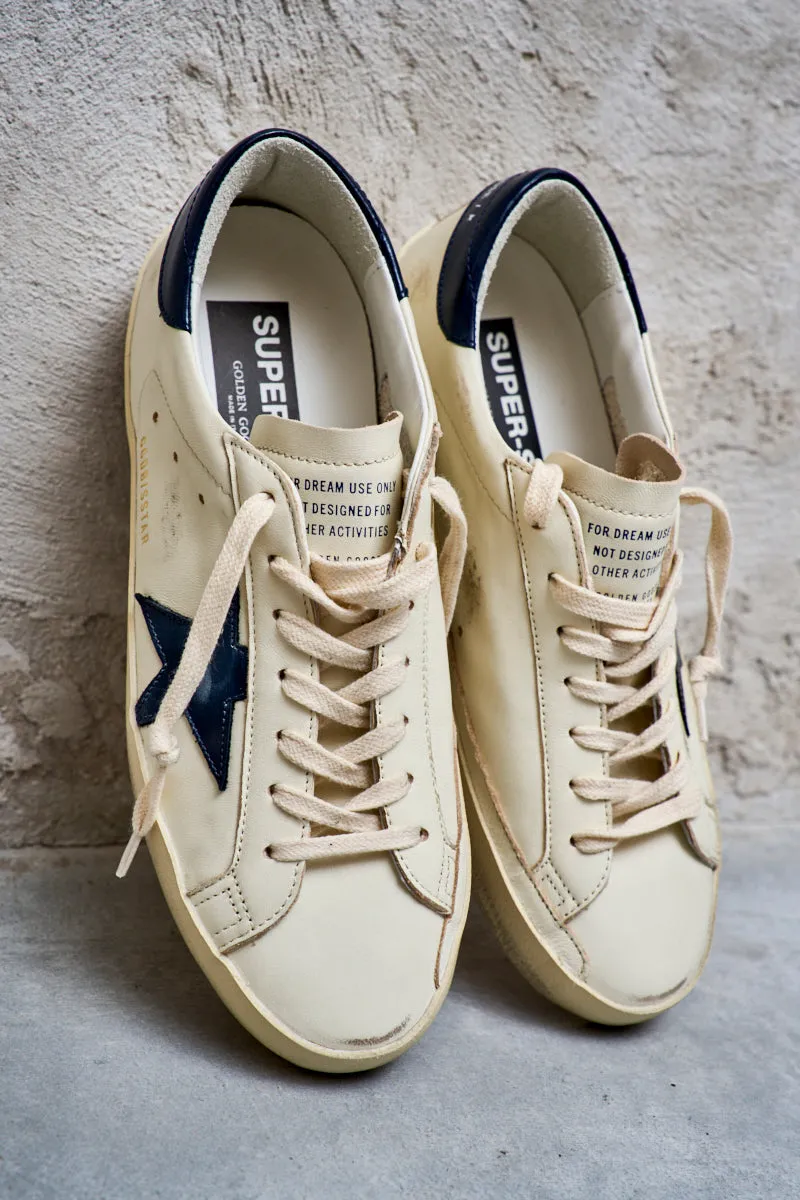 GOLDEN GOOSE Sneakers uomo Super-Star stella navy