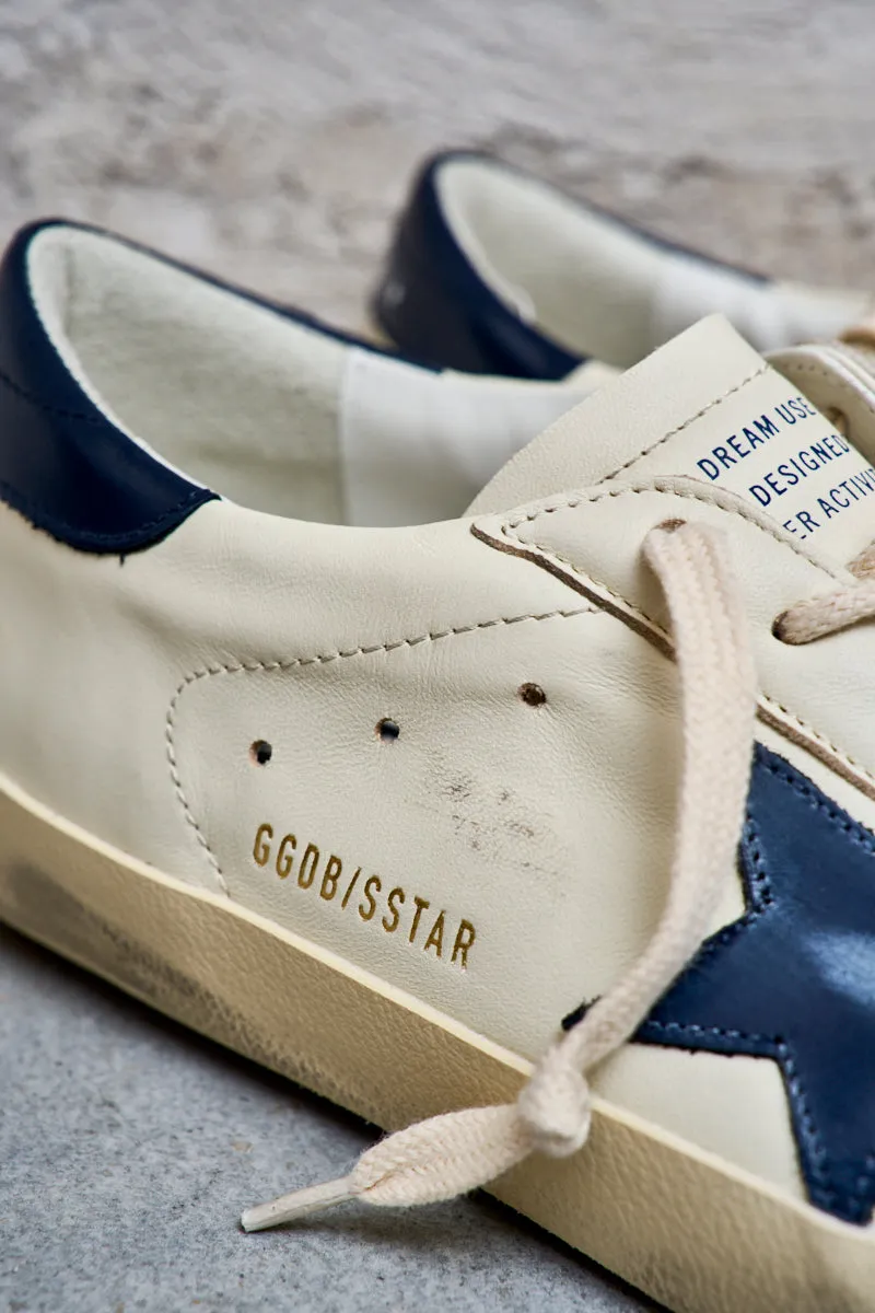 GOLDEN GOOSE Sneakers uomo Super-Star stella navy