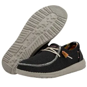 Hey Dude Womens Wendy Eco Sox Slip On Shoes- Black