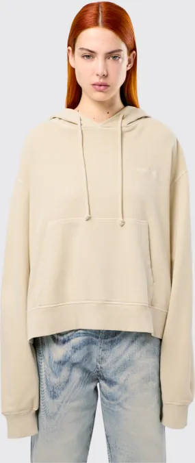 Hoodie Beige Cotton Hoodie