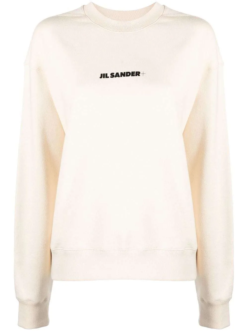 Jil Sander  |Crew Neck Long Sleeves Cotton Logo Hoodies & Sweatshirts