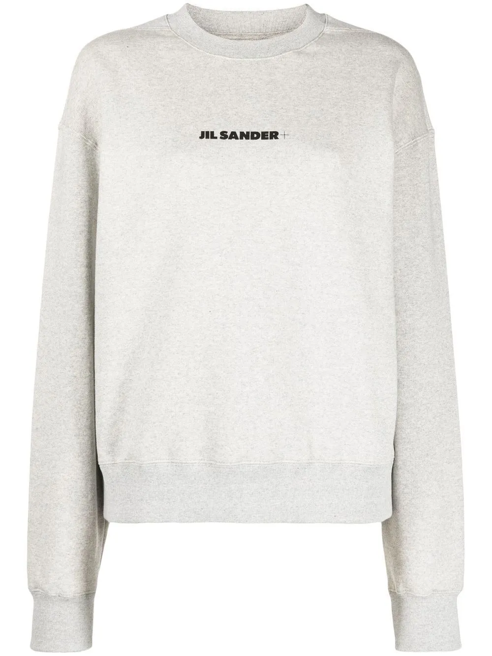 Jil Sander  |Crew Neck Long Sleeves Cotton Logo Hoodies & Sweatshirts