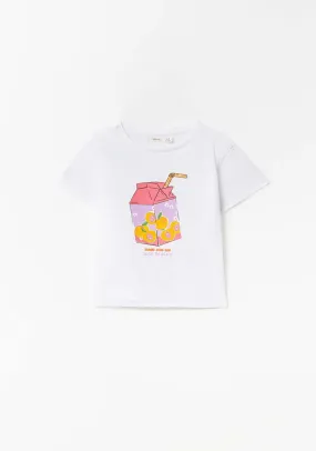 Juice Carton T-Shirt - White