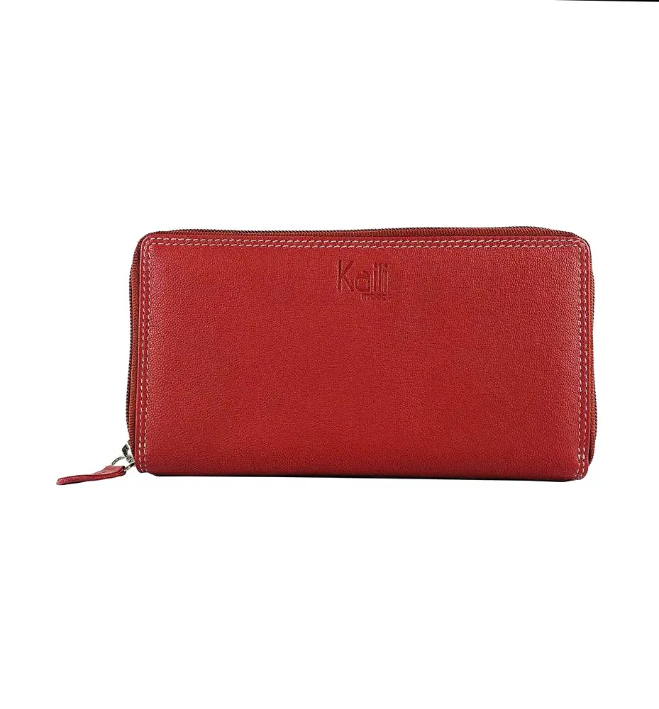 K10238VB | Women's wallet in genuine full-grain leather