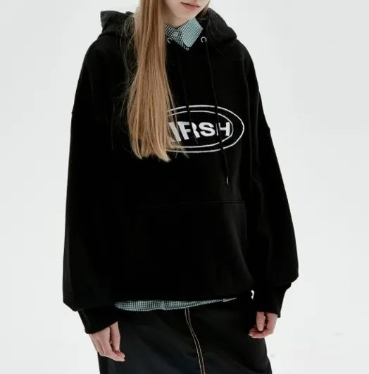 KIRSH  |Unisex Medium Long Logo Hoodies & Sweatshirts