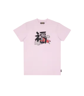 LUCKY DOG TEE - PINK