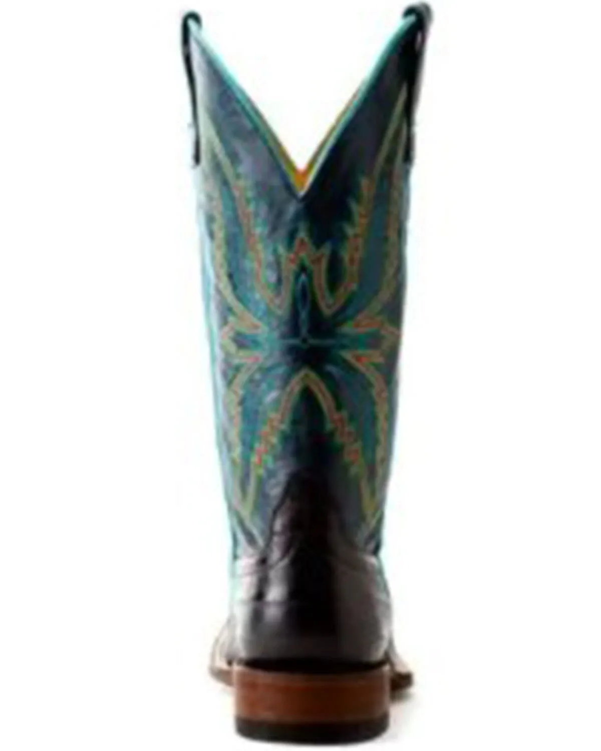 Macie Bean Women's Bite In Shining Armor Caiman Print Leather Western Boot - Broad Square Toe