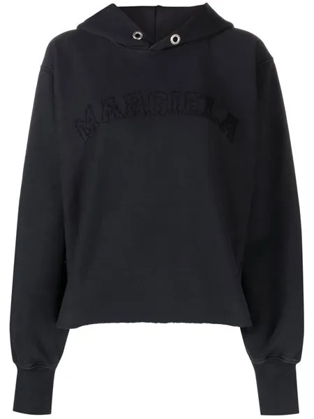 Maison Margiela  |Long Sleeves Cotton Logo Hoodies & Sweatshirts