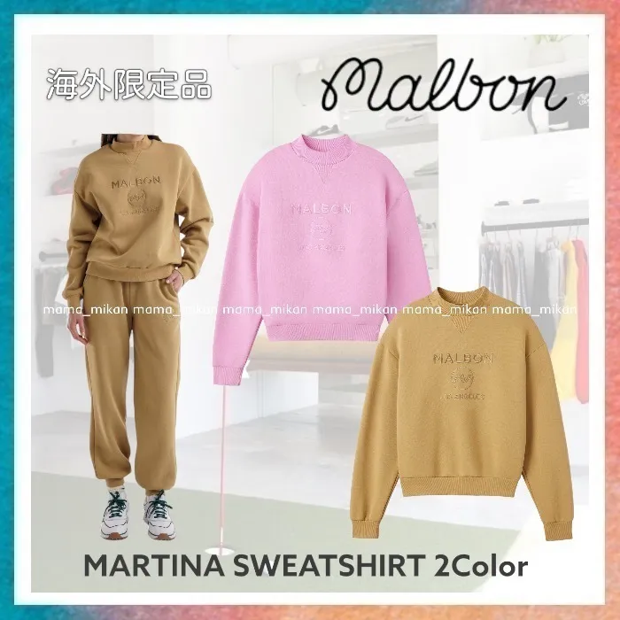 Malbon Golf  |Long Sleeves Plain Hoodies & Sweatshirts