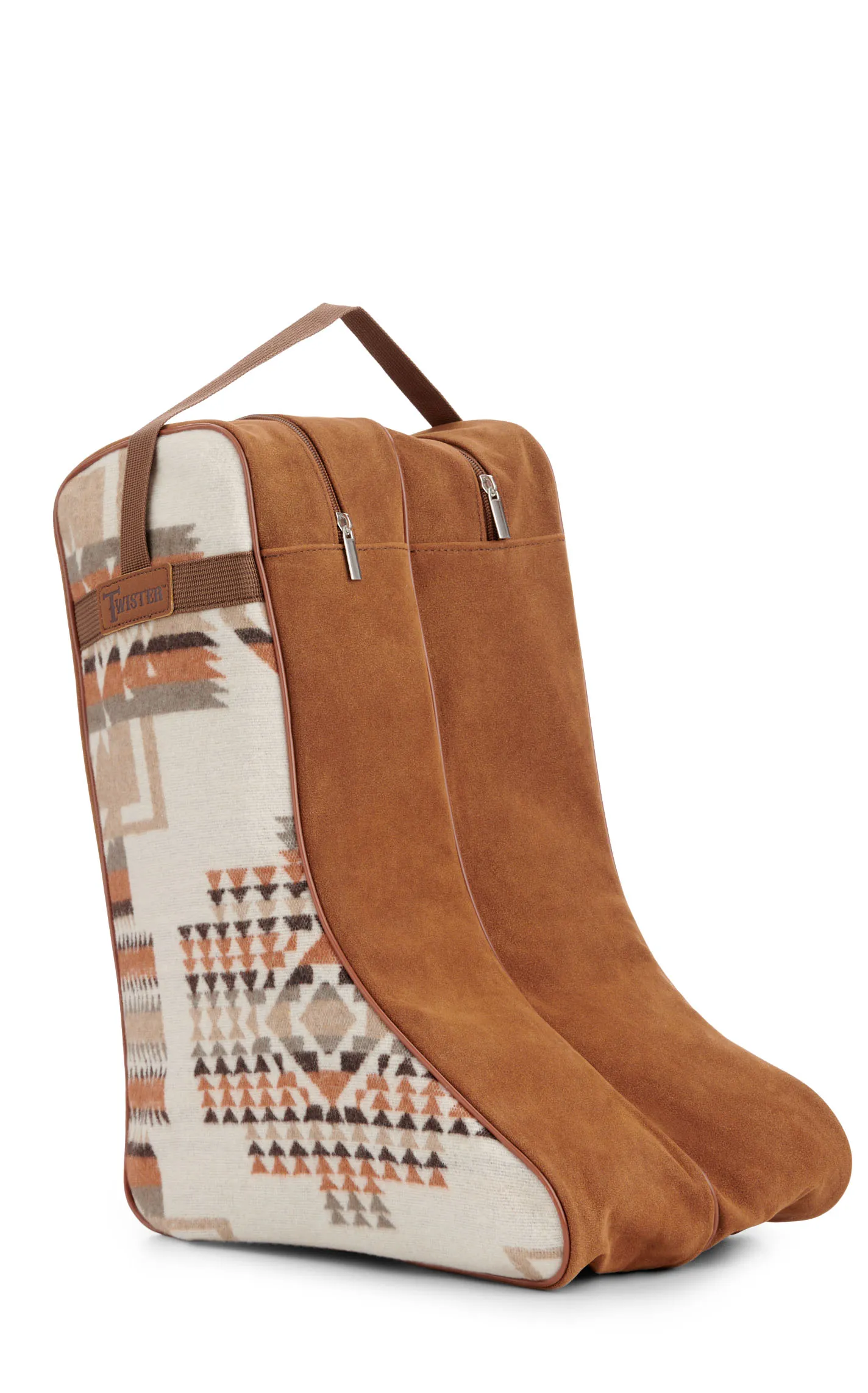 M&F Western Twister Cream & Cinnamon Aztec Blanket Boot Bag