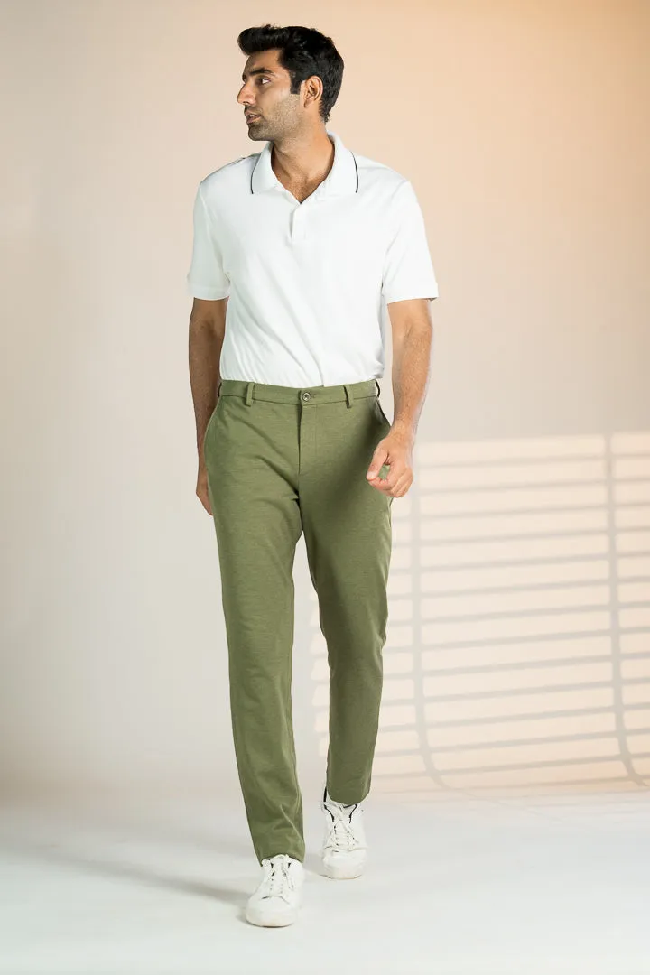 Military Green Power-Stretch Pants