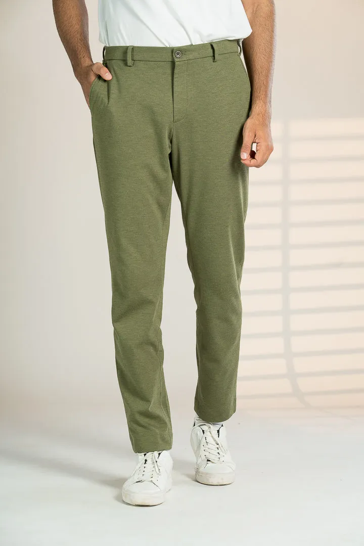 Military Green Power-Stretch Pants