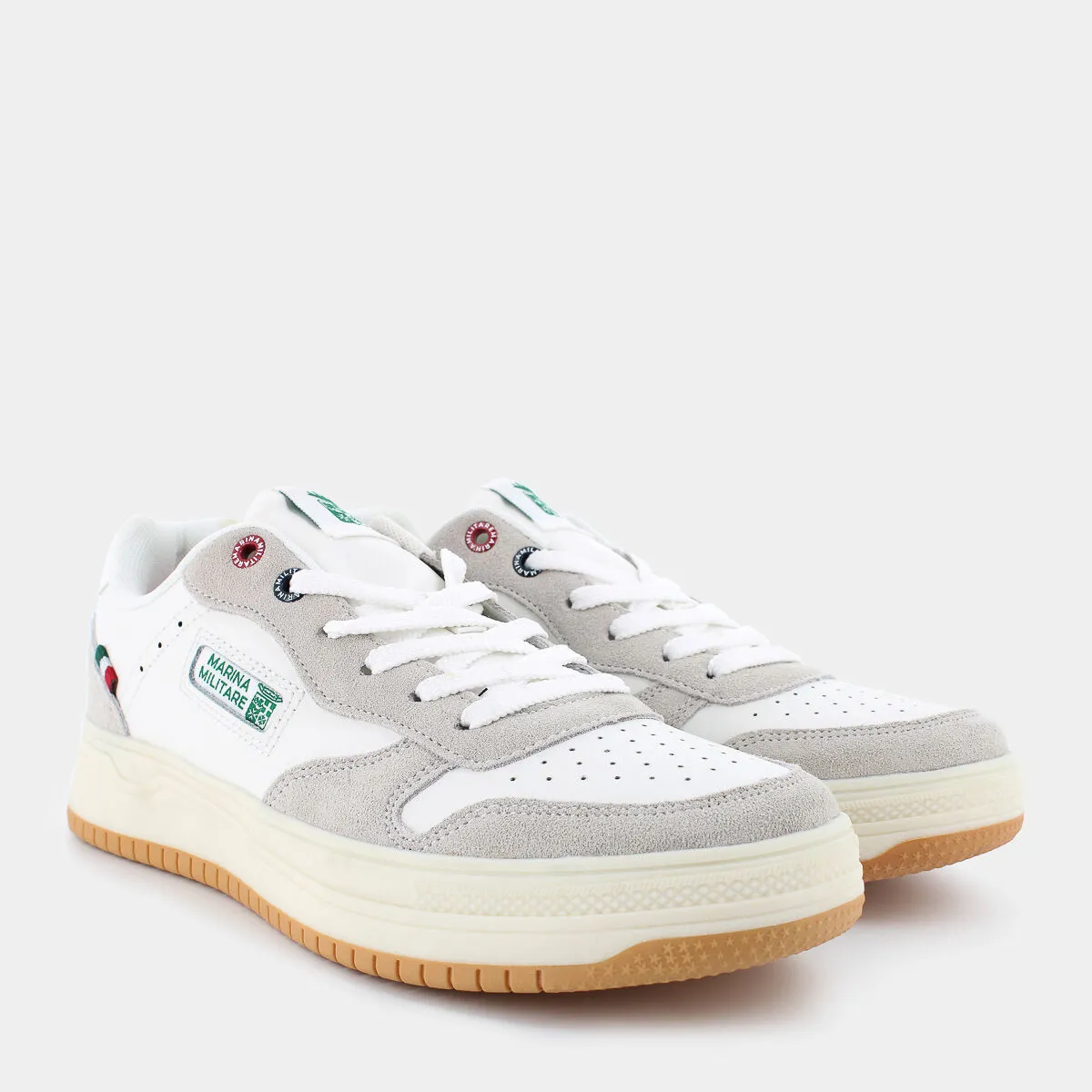 MM-342BIANCO/VERDE- SNEAKERS