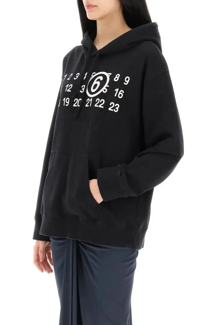 MM6 Maison Margiela  |Unisex Long Sleeves Logo Hoodies & Sweatshirts