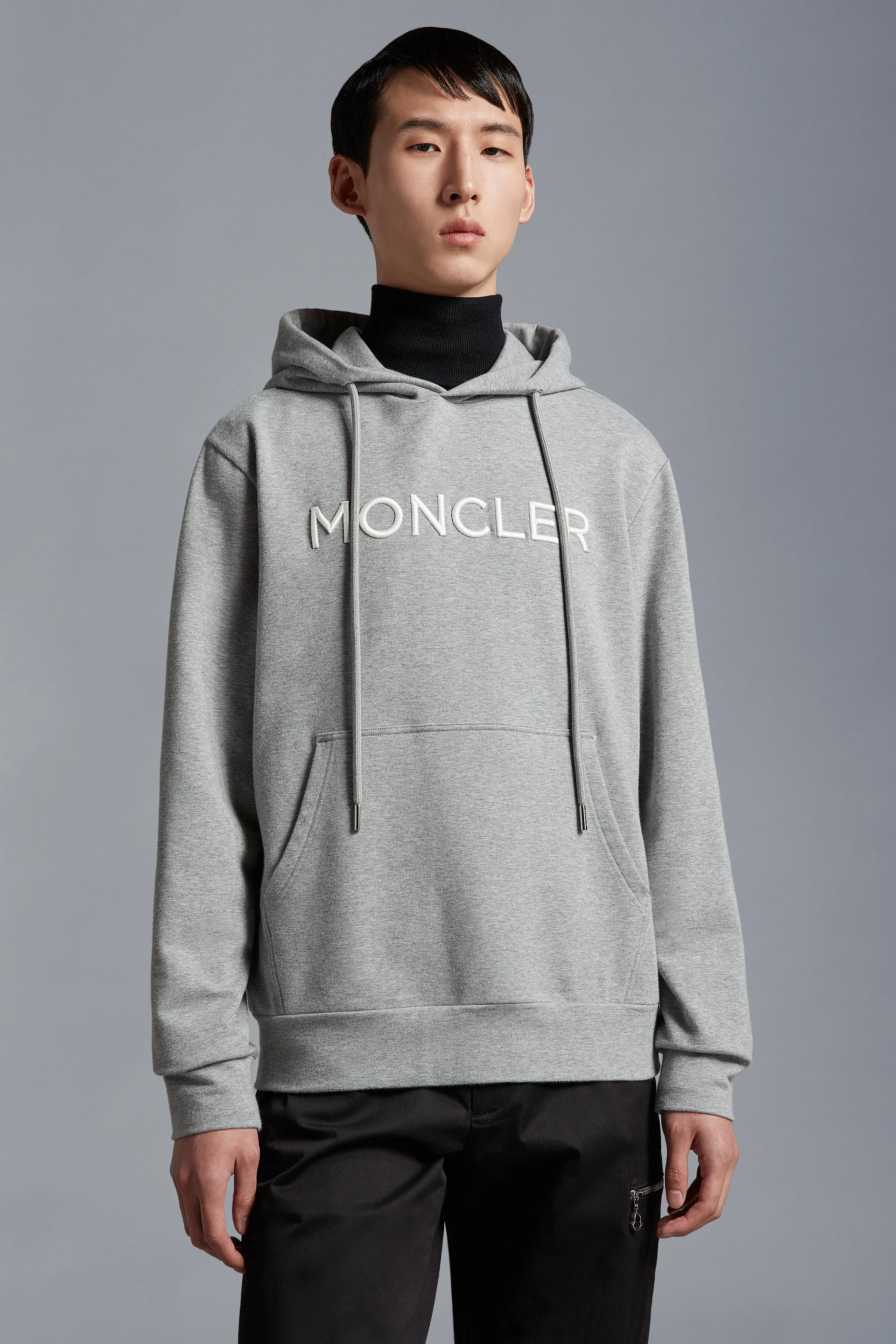 MONCLER  |Street Style Long Sleeves Cotton Logo