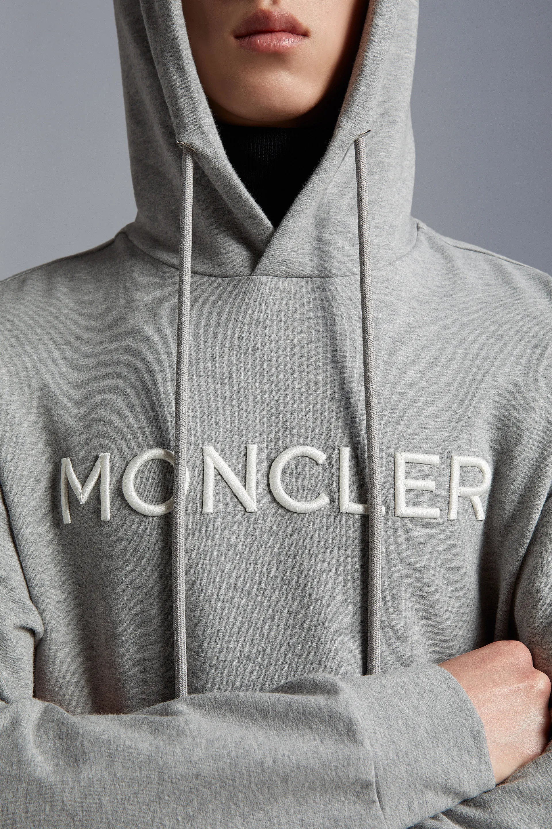 MONCLER  |Street Style Long Sleeves Cotton Logo