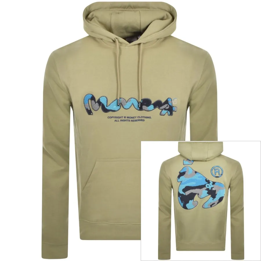 Money Camo Chop Sig Hoodie Khaki