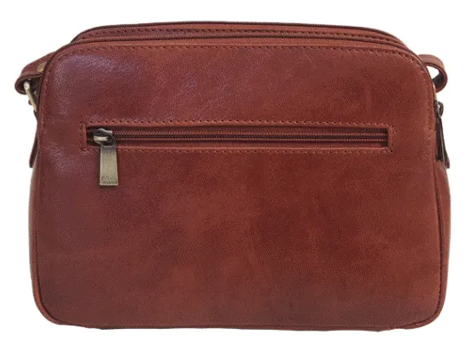 Nova 6137 Leather Zip Top Bag