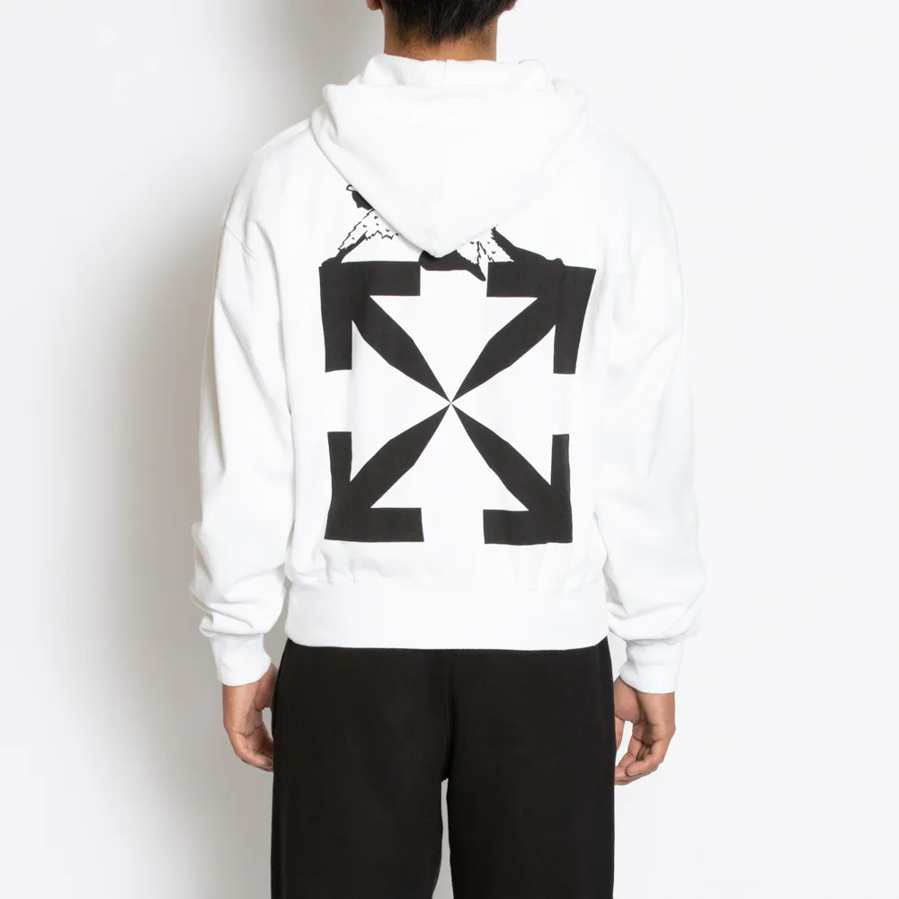 Off-White  |Street Style Plain Cotton Logo Hoodies