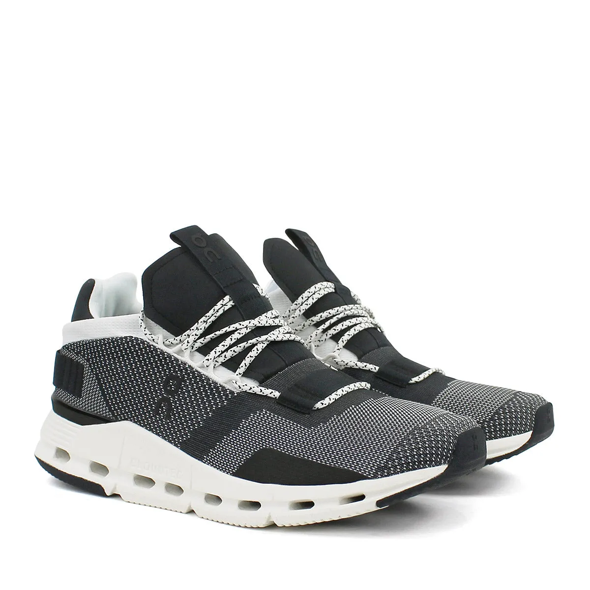 On Running - Cloudnova Trainers in Black/White