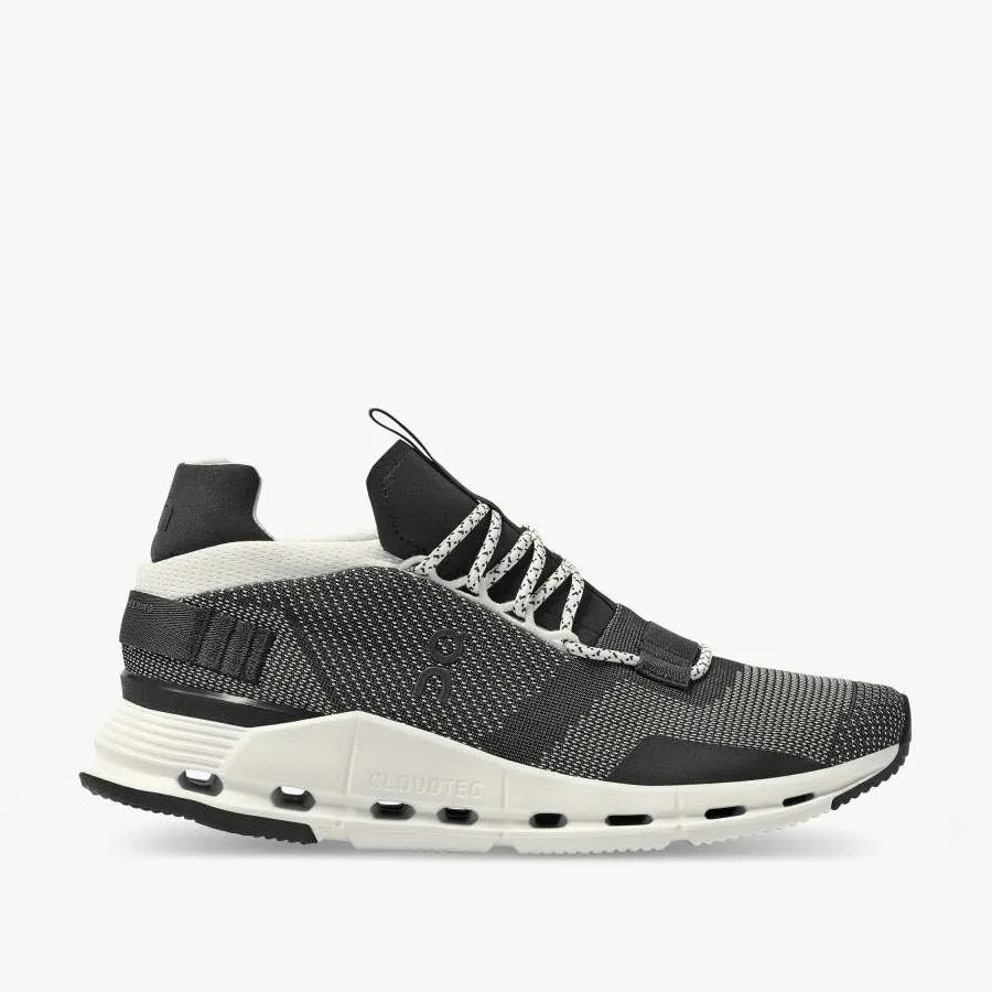 On Running - Cloudnova Trainers in Black/White