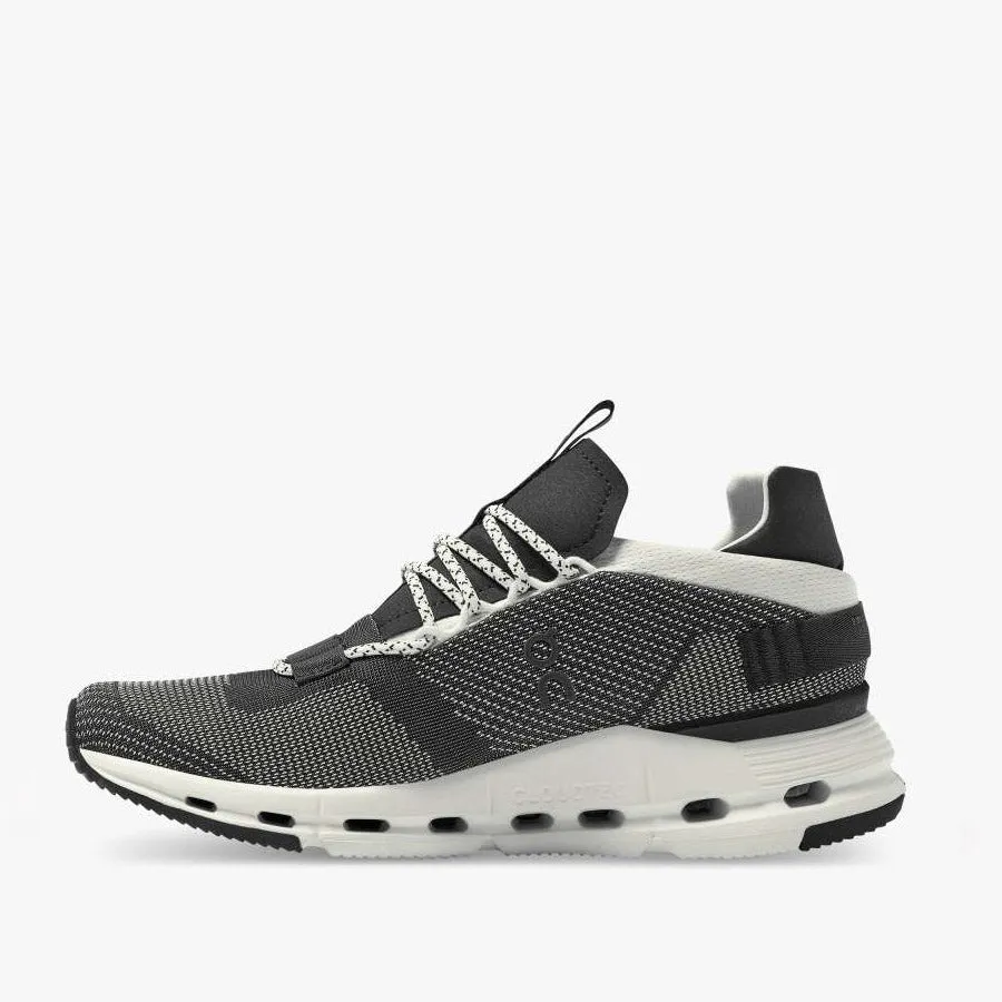 On Running - Cloudnova Trainers in Black/White