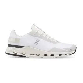 ON RUNNING CLOUDNOVA WHITE/BLACK TRAINERS