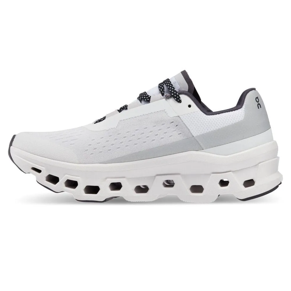 On Women's Cloudmonster Running Shoes - All White