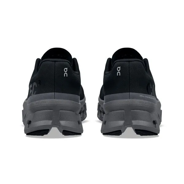 On Women's Cloudmonster Running Shoes - Black/Magnet