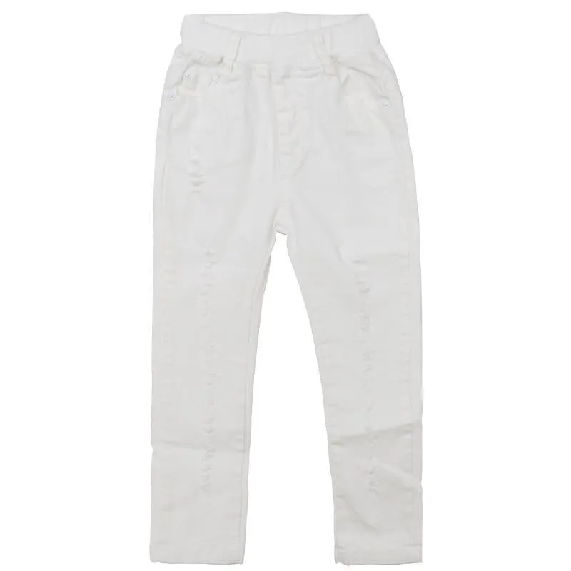 Pants, Kids Ragged Jeans Pants, Slim fit