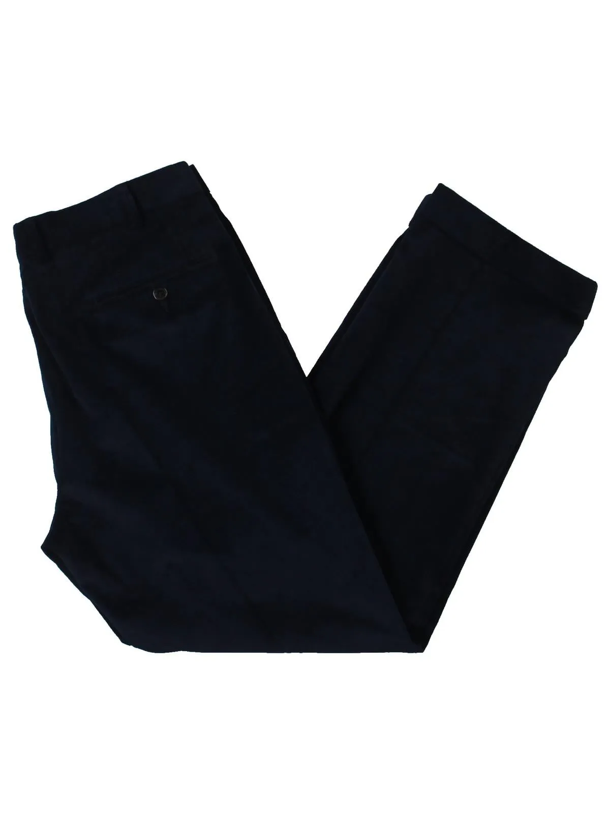 Ralph Lauren Men's Pleated Straight Leg Cotton Blend Pants Blue Size 36X32