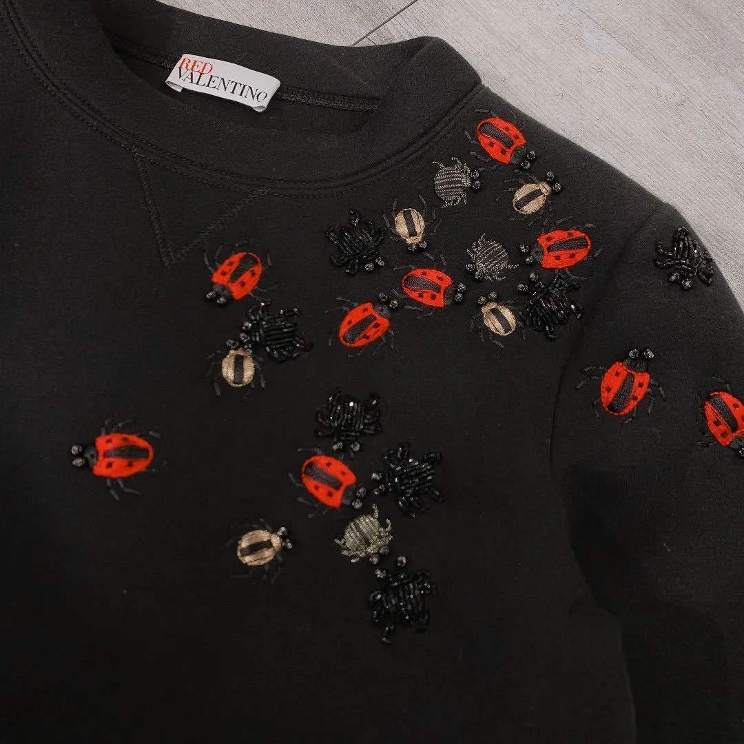 RED VALENTINO  |Street Style Logo Hoodies & Sweatshirts