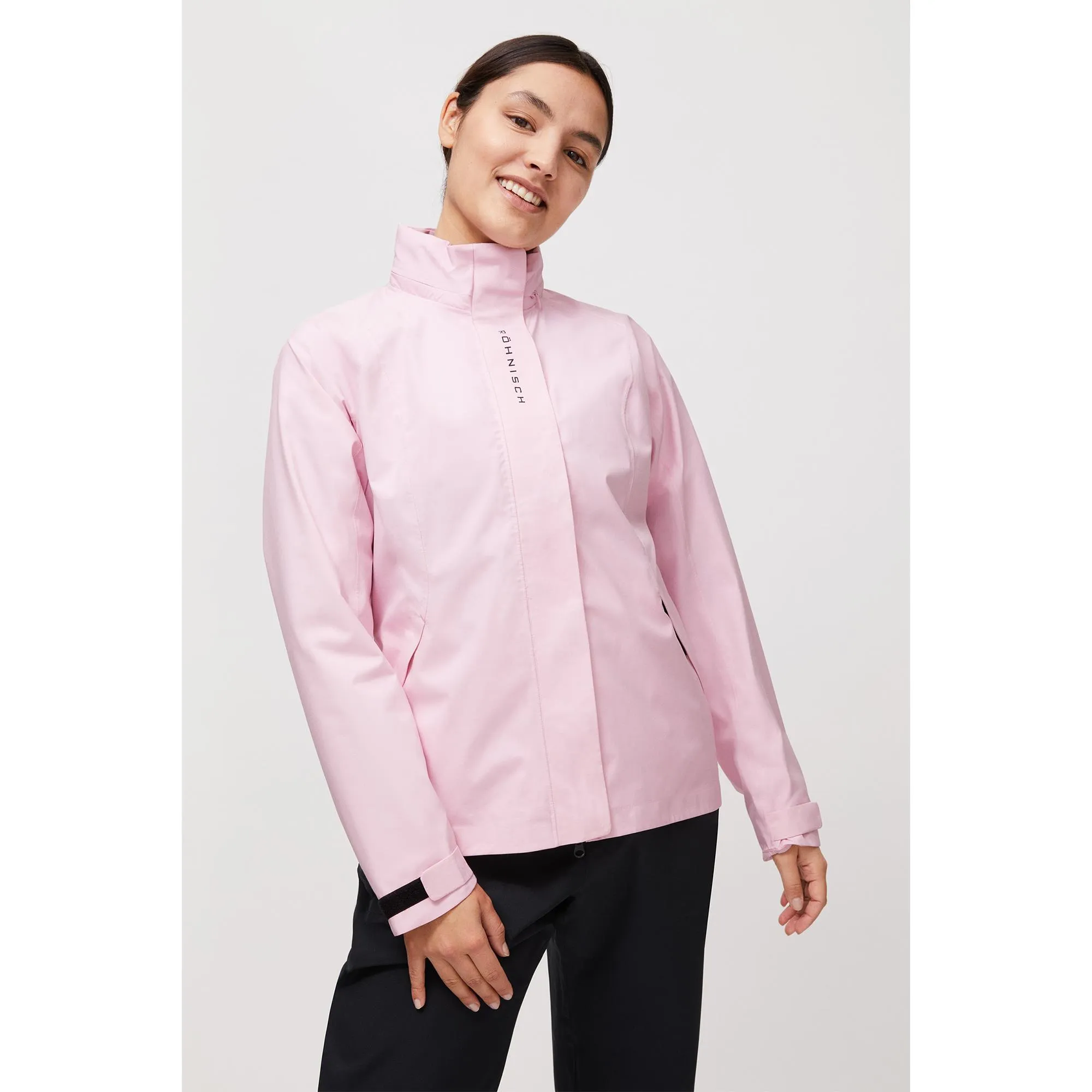 Rohnisch Storm Ladies Waterproof Golf Jacket Pink Lady