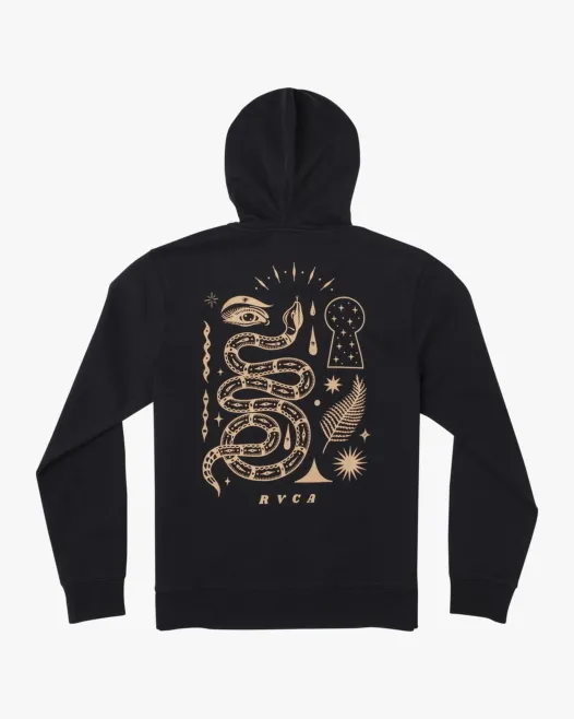 RVCA  |Unisex Long Sleeves Graphic Prints Hoodies