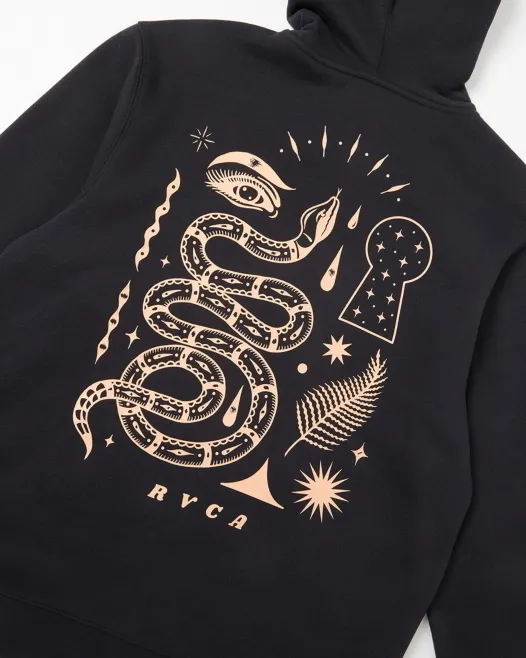 RVCA  |Unisex Long Sleeves Graphic Prints Hoodies