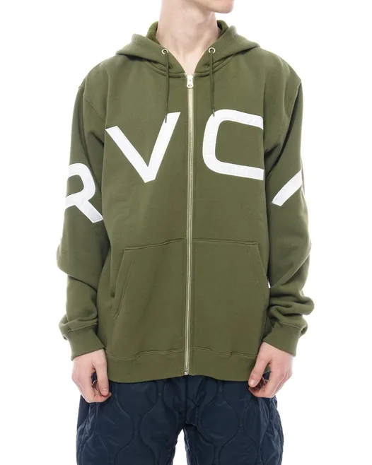 RVCA  |Unisex Long Sleeves Plain Logo Hoodies