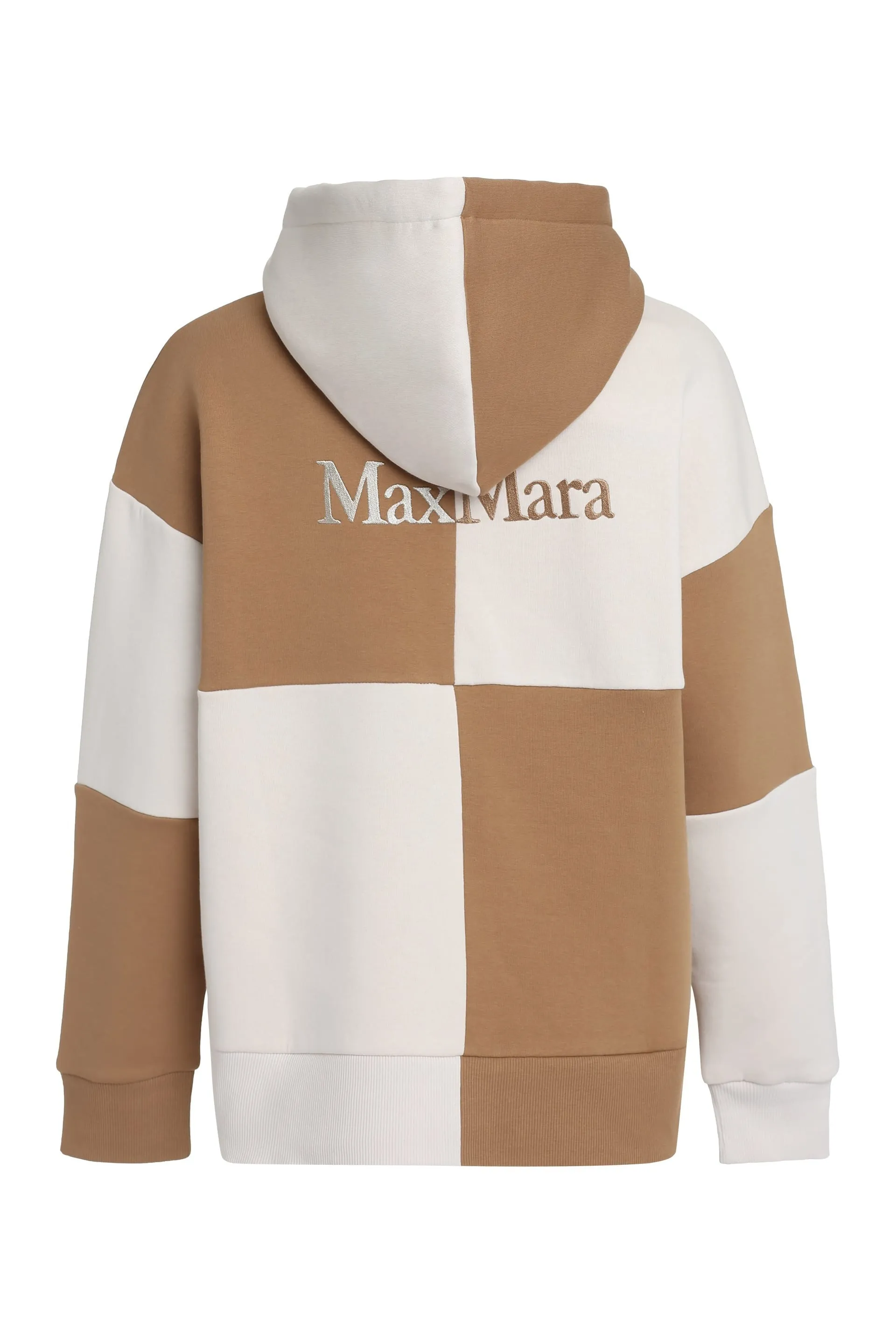 S Max Mara  |Long Sleeves Plain Cotton Logo Hoodies & Sweatshirts