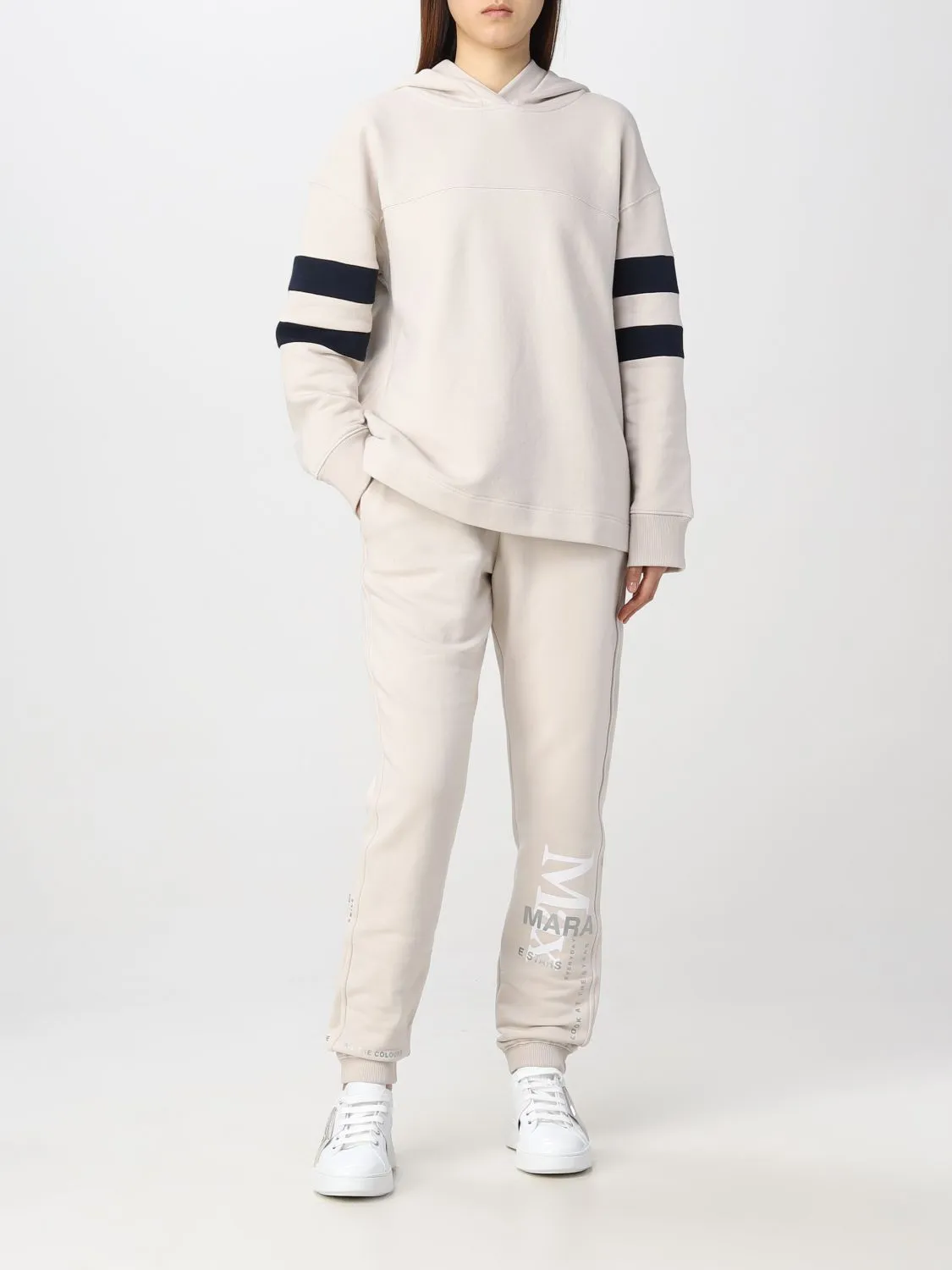 S Max Mara  |Long Sleeves Plain Cotton Outlet Hoodies & Sweatshirts