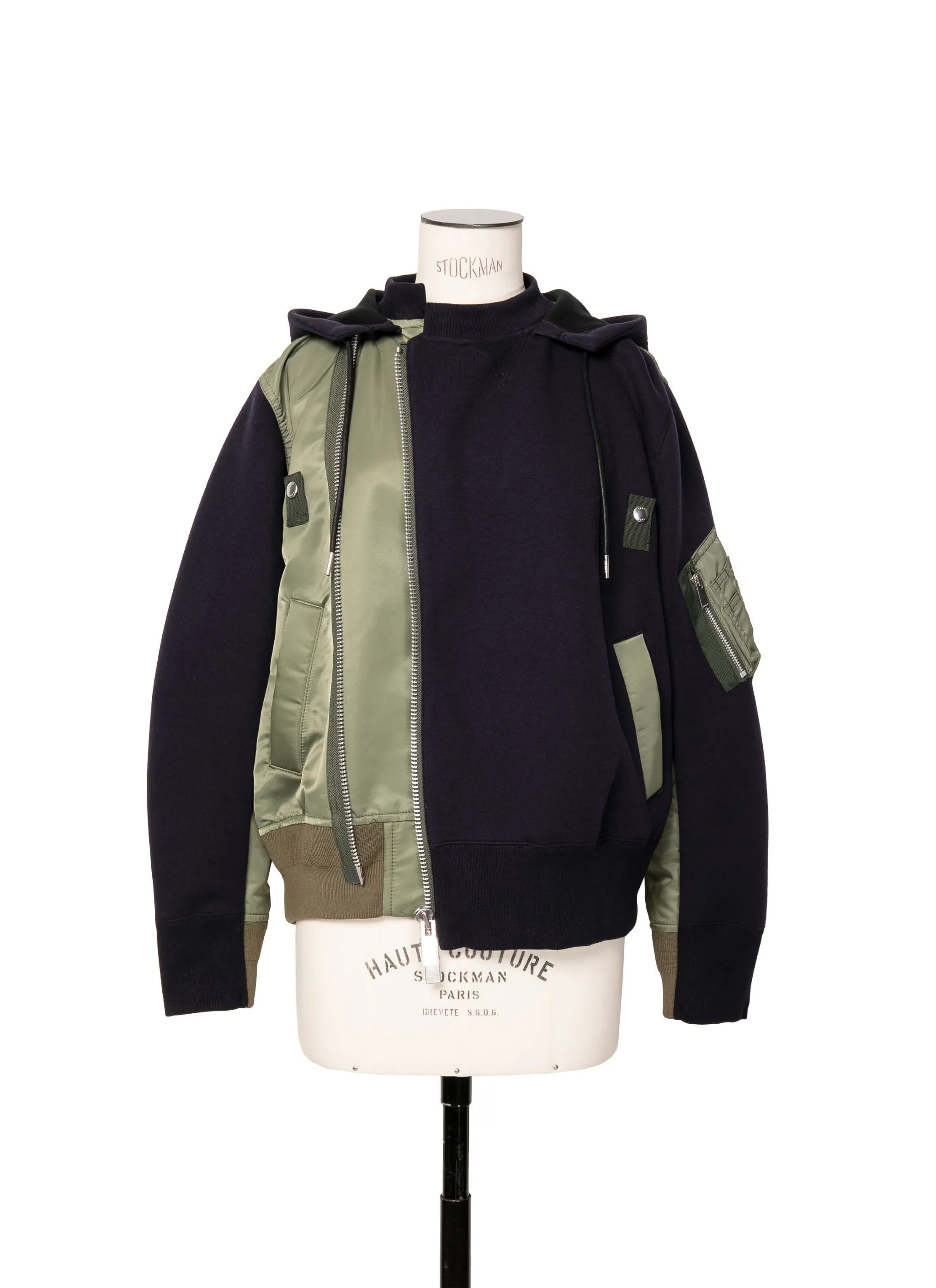 sacai  |Nylon Street Style Long Sleeves Cotton Hoodies & Sweatshirts